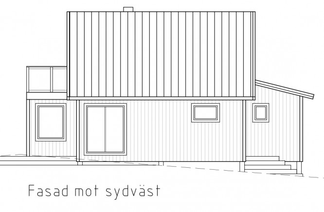 Bygglovsversionen på Villa Bergstoppen. Copyright www.nyahuset.nu och Rörvikshus